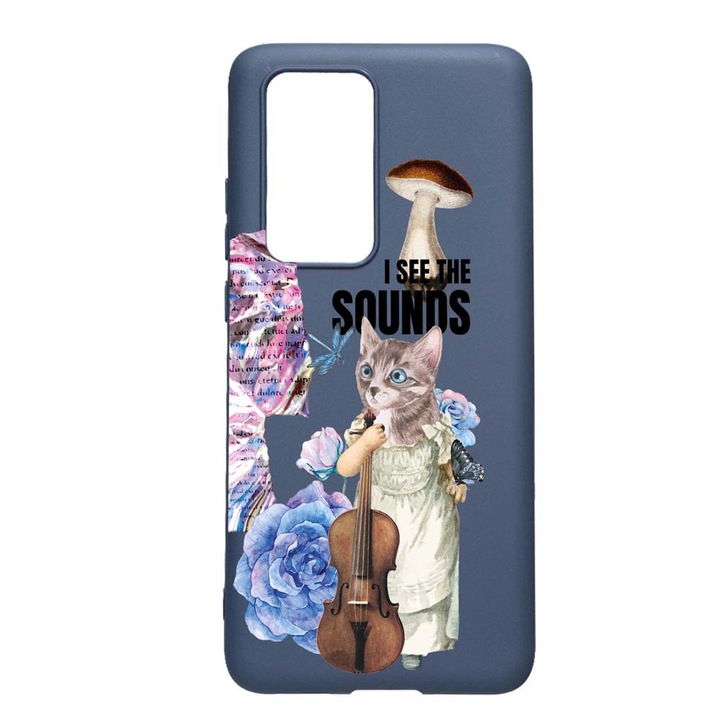 Силиконов калъф Unique за Huawei P Smart 2021, I See The Sounds, Alaskan Blue AB 914