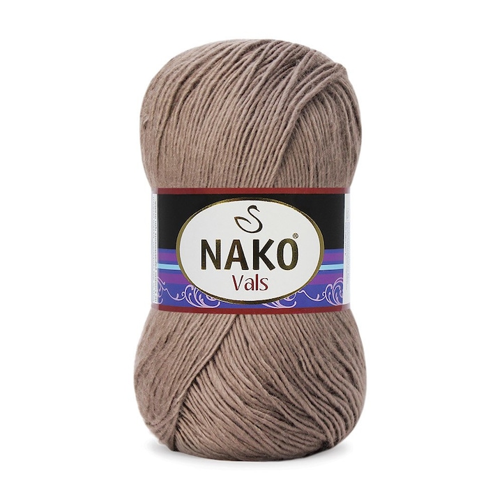 Fir Textil Nako Vals 2000 pentru crosetat si tricotat, acril, bej, 240 m