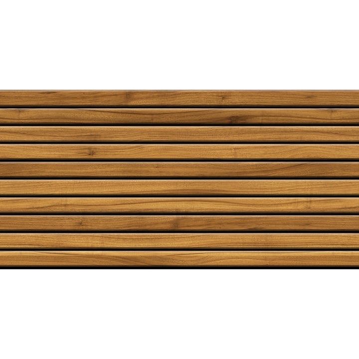 Placa decorativa din polistiren, imitatie lemn, 100x50x2 cm