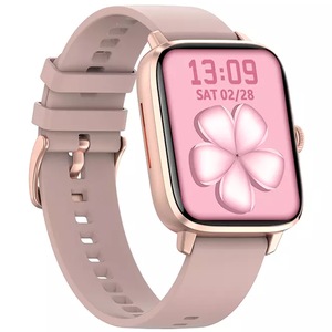 Ceas Smartwatch SOLTOY® DTX2, Full Color OLED display, Apeluri Bluetooth, Oximetru SpO2, Notificari Apeluri/SMS/Whatsapp/Facebook, Monitorizare puls si bataile inimii, diverse functii, Rose gold silicon