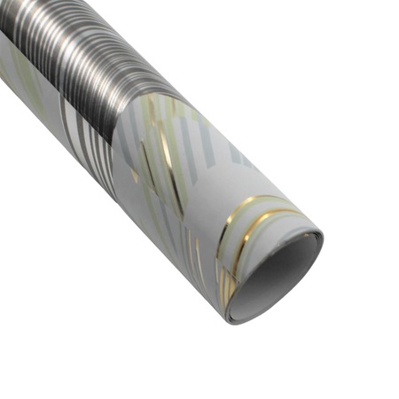 Hartie ambalat 150x70 cm abstract argintiu auriu