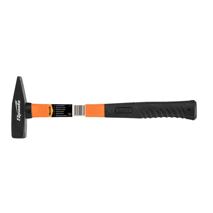 Ciocan de lacatus, 300 g, maner din fibra de sticla si cauciuc, SPARTA