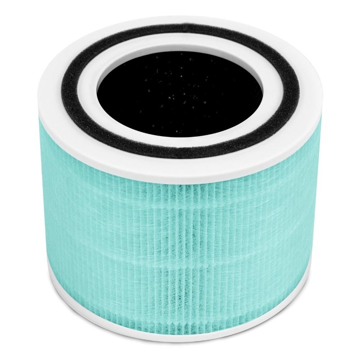 Filtru purificator de aer Levoit Core 300 / Core P350, cu absorbtie a toxinelor, 3 in 1, Pre filtru, Filtru HEPA, Filtru de Carbon activ cu eficienta ridicata, Blue