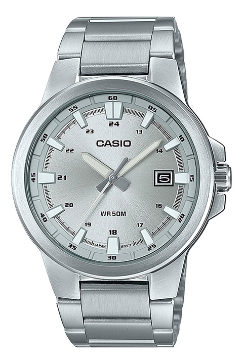 Casio, Ceas quartz de otel inoxidabil, Argintiu