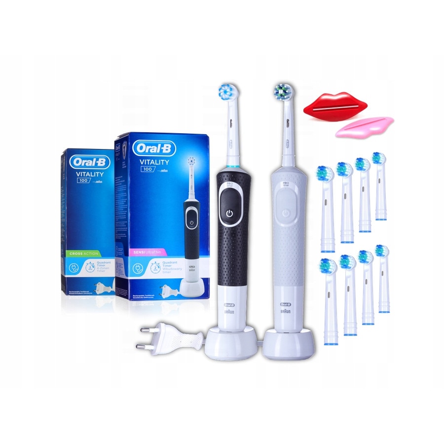 Set 2 X Periute De Dinti Electrice, Oral-B Vitality 100 Sensitive ...