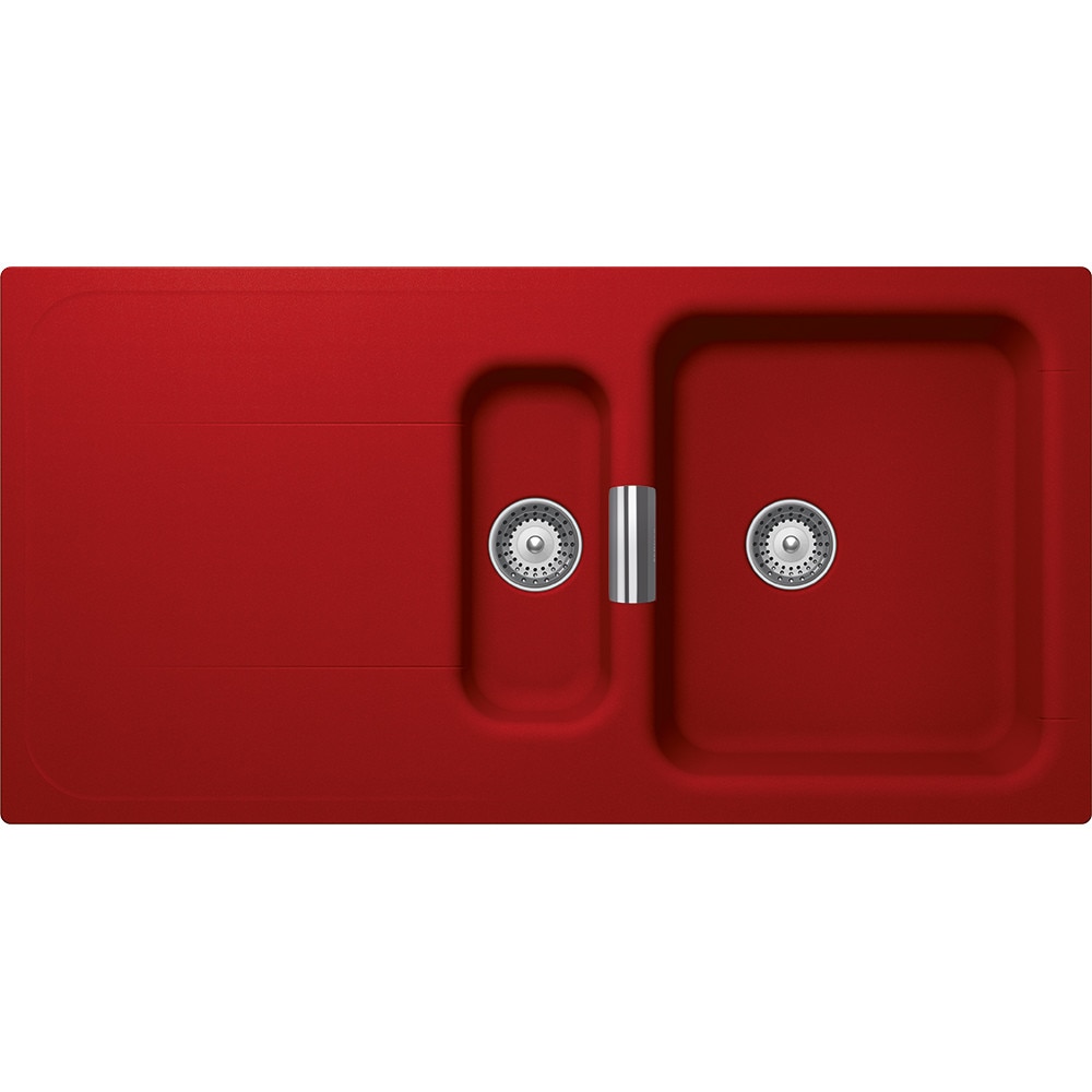 Chiuveta granit Schock Wembley D-150 Rosu 1000 x 510 mm, adancime cuva 200 mm, reversibila, montare pe blat
