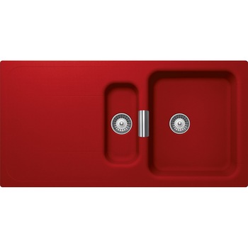 Chiuveta granit Schock Wembley D-150 Rosu 1000 x 510 mm, adancime cuva 200 mm, reversibila, montare pe blat Chiuveta granit Schock Wembley D-150 Rosu 1000 x 510 mm, adancime cuva 200 mm, reversibila, montare pe blat