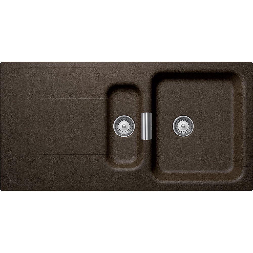Chiuveta granit Schock Wembley D-150 Bronze 1000 x 510 mm, adancime cuva 200 mm, reversibila, montare pe blat