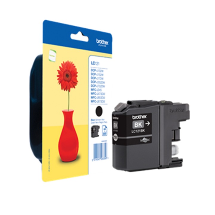 BROTHER LC121BK Tintapatron, 300 oldal, Fekete