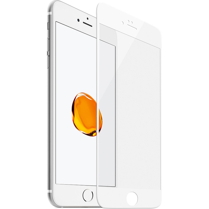 Защитно фолио Tempered Glass Vetter 3D Tempered Glass Easy Fit за iPhone 8 Plus / iPhone 7 Plus, White