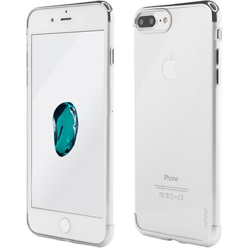 Husa de protectie Vetter Clip-On Shiny Soft Series pentru iPhone 8 Plus / iPhone 7 Plus, Silver