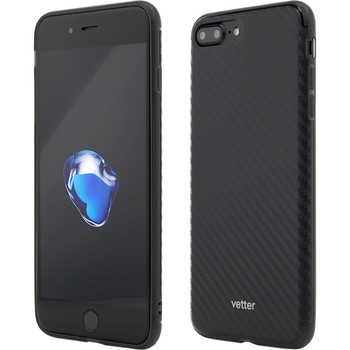 Husa de protectie Vetter Clip-On Hybrid Slim Series pentru iPhone 8 Plus / iPhone 7 Plus, Carbon Look, Black Husa de protectie Vetter Clip-On Hybrid Slim Series pentru iPhone 8 Plus / iPhone 7 Plus, Carbon Look, Black
