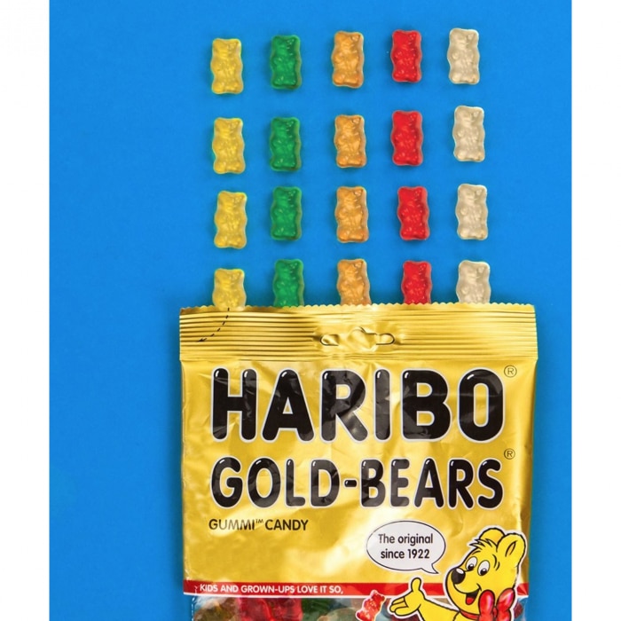 Jeleuri Cu Aroma De Fructe Haribo Goldbaren, Mini Pachete, 100x10g ...