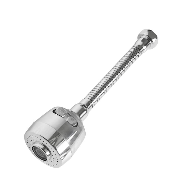 Гъвкав удължител за мивка Naimeed Company D4414, 2 режима на пръскане, Сребрист