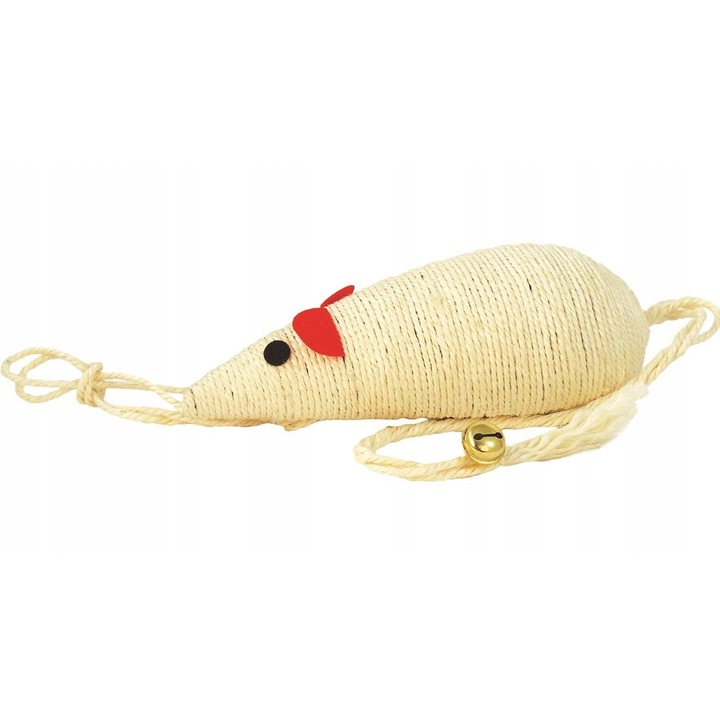 Karomélező macskáknak, Happet, Egér forma, 30 cm, Krém