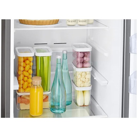 Combina frigorifica Bespoke Samsung RB38A6C1CS9/EF, 390 l, Clasa C, Total No Frost, All-Around Cooling, Compresor Digital Inverter, SpaceMax, H 203 cm, Inox