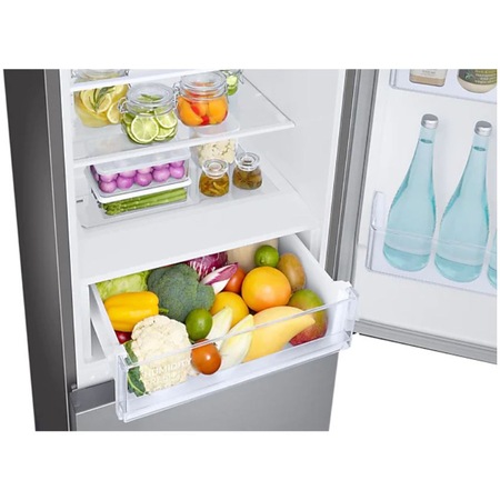 Combina frigorifica Samsung RB33B610ESA/EF, 344 l, Clasa E, Total No Frost, All-Around Cooling, Compresor Digital Inverter, SpaceMax, H 185.3 cm, Inox
