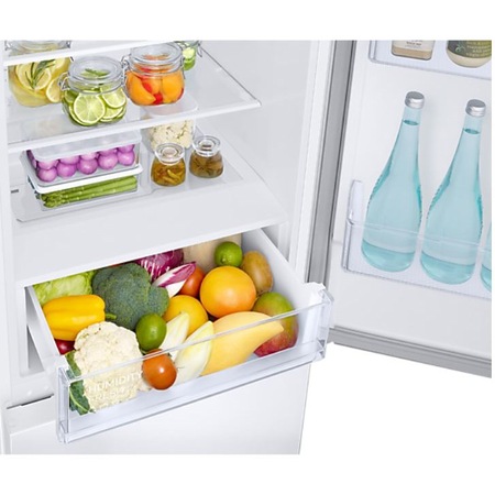 Combina frigorifica Samsung RB33B610EWW/EF, 344 l, Clasa E, Total No Frost, All-Around Cooling, Compresor Digital Inverter, SpaceMax, H 185.3 cm, Alb