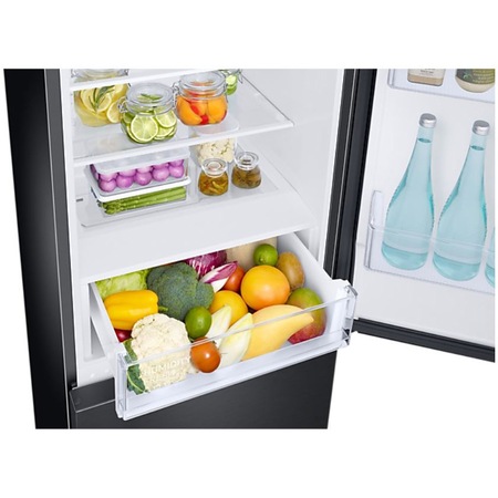 Combina frigorifica Samsung RB33B610EBN/EF, 344 l, Clasa E, Total No Frost, All-Around Cooling, Compresor Digital Inverter, SpaceMax, H 185.3 cm, Negru
