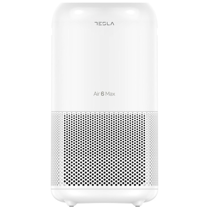 Tesla Air6 MAX Légtisztító, CADR 400 m3/h, Wi-Fi, levegőminőség érzékelő, alvó üzemmód, időzítő, HEPA+Carbon Activ+Catalyst filter, UV-C fény, fehér