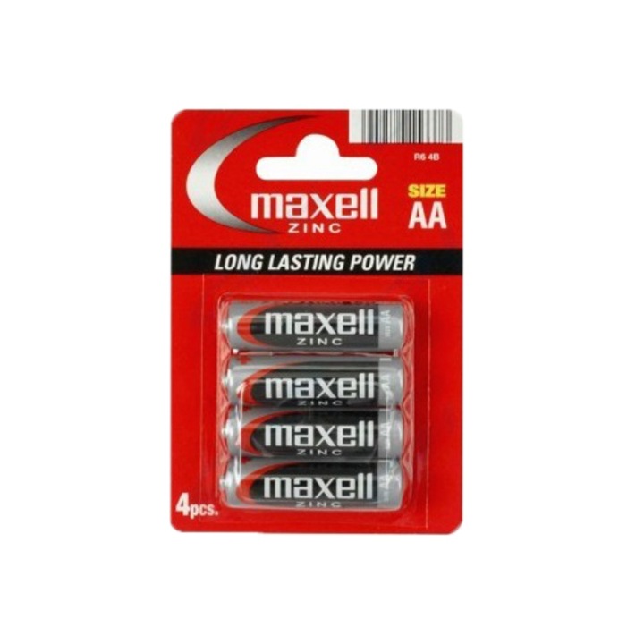 MAXELL zinc battery R6 AA, 4 db. elem