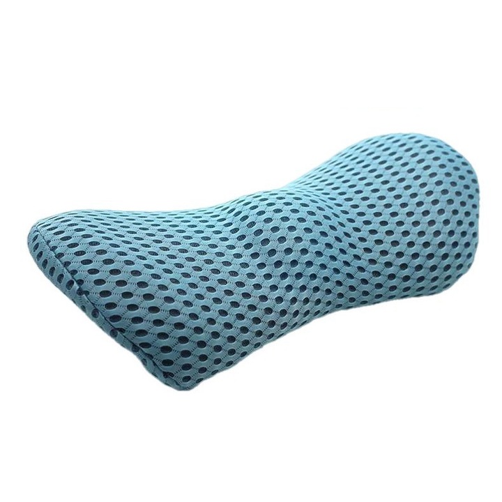 Perna lombara, Medi Sleep, Ortopedica, Poliester 100%, 46 x 23 x 11 cm, Albastru