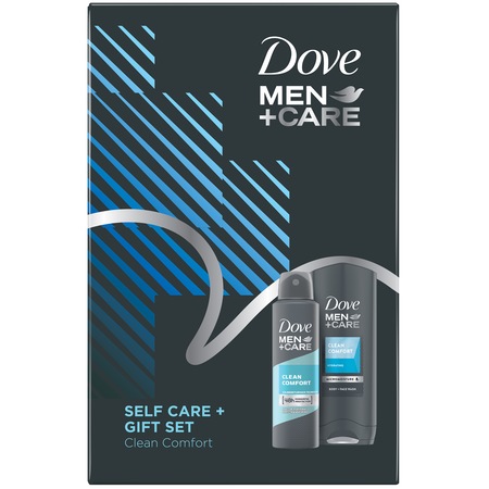 Подаръчен комплект Dove Men+Care Self Care Clean Comfort: Дезодорант ...