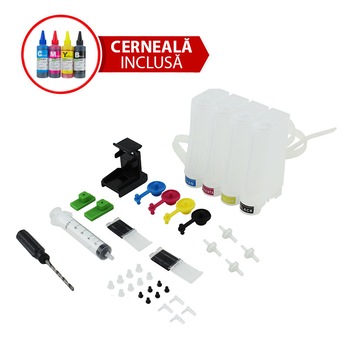 Set CISS Kit compatibil pentru HP 2050A 2054A 3050A D2000 Set CISS Kit compatibil pentru HP 2050A 2054A 3050A D2000