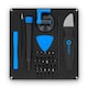 Setul de instrumente electronice esentiale, iFixit, Otel, Negru/Albastru
