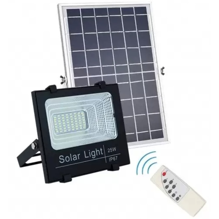 Комплект соларен проектор 25W с дистанционно управление