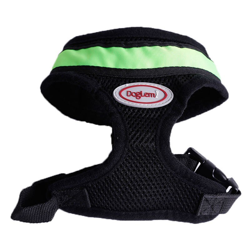 Ham cu led verde caine, XL