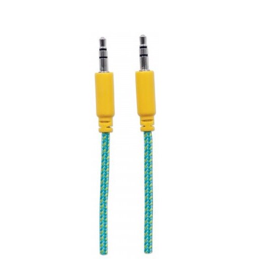 Cablu Audio Stereo 3.5mm, 1metru, Galben, Manhattan - MHT394079