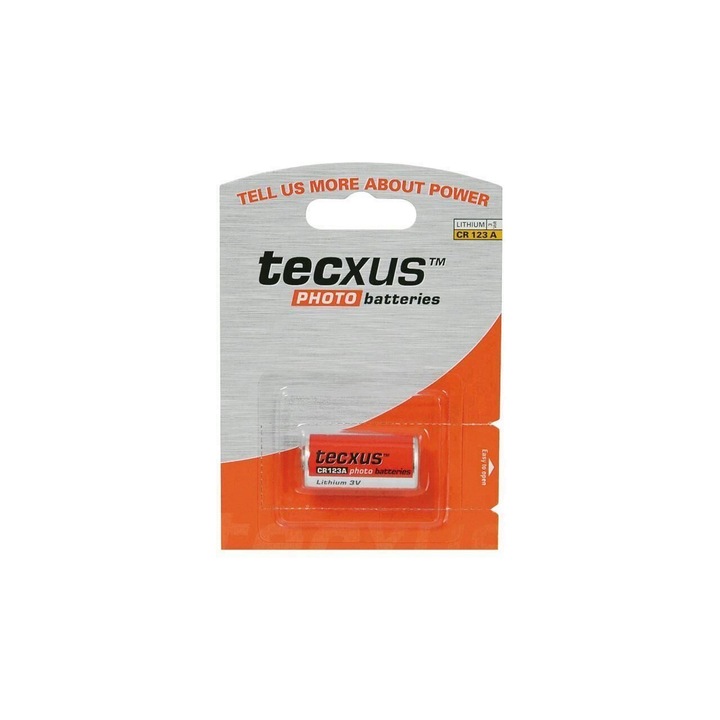 Baterie lithium Tecxus TC CR 123A, 3 V