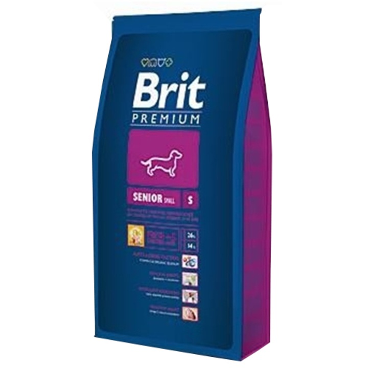 Brit Premium Senior Small Breed száraz kutyaeledel, 8 kg
