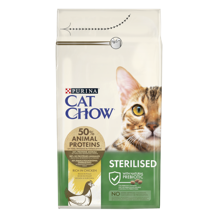 Hrana uscata pentru pisici Cat Chow Special Care Sterilised, 1.5 kg