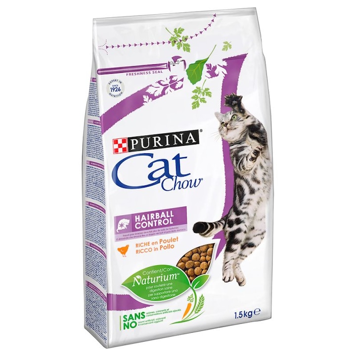 Суха храна за котки Cat Chow Special Care Hairball Control, 1.5 кг