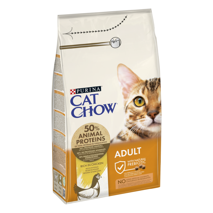 Hrana uscata pentru pisici Cat Chow, Pui, 1.5 Kg