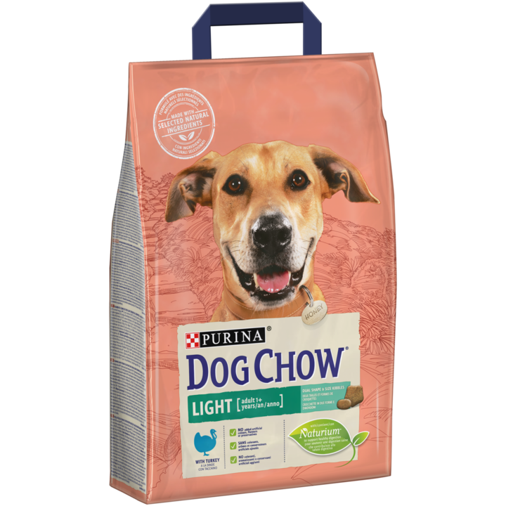 Суха храна за кучета Dog Chow Adult Light, Пуешко, 2,5 кг