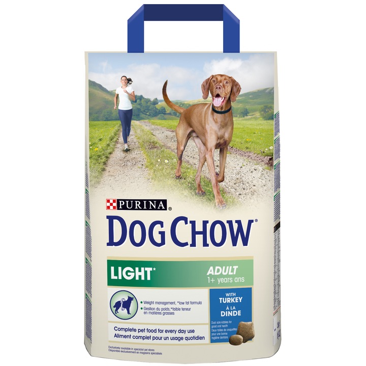 Храна за кучета Dog Chow Light с Пуешко, 3 кг
