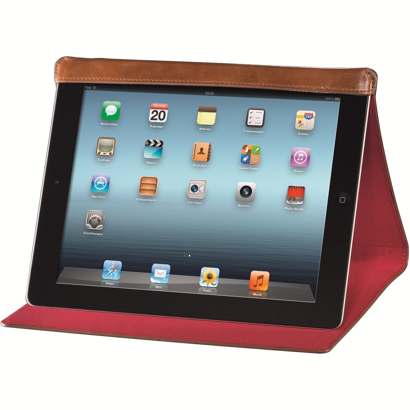 Husa / Stand Hama Alicante pentru Apple iPad, Brown/Red
