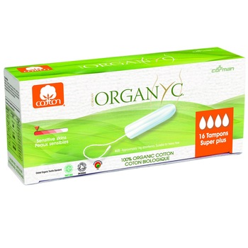 Tampoane Organyc SUPER PLUS din bumbac organic - 16 buc Tampoane Organyc SUPER PLUS din bumbac organic - 16 buc