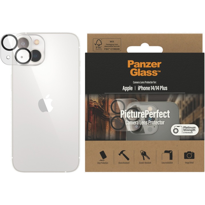 Протектор за камера PanzerGlass за Apple iPhone 14/14 Plus