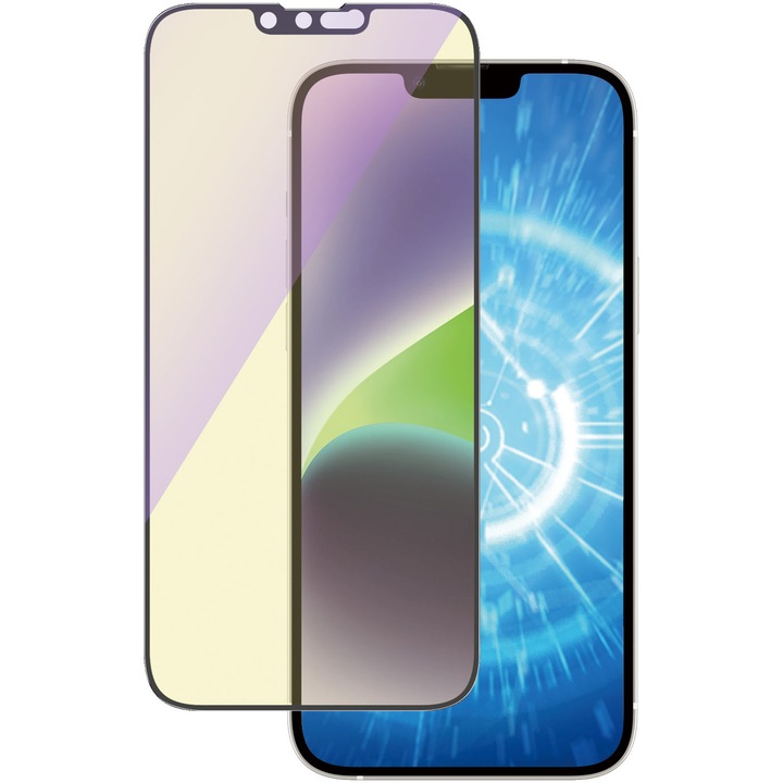 Folie de protectie PanzerGlass din sticla pentru Apple iPhone 14 Plus/13 Pro Max, UWF Anti-Bluelight