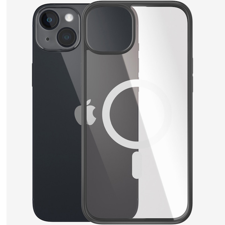 Защитен калъф PanzerGlass MagSafe за Apple iPhone 14 Plus, Transparent/Black frame