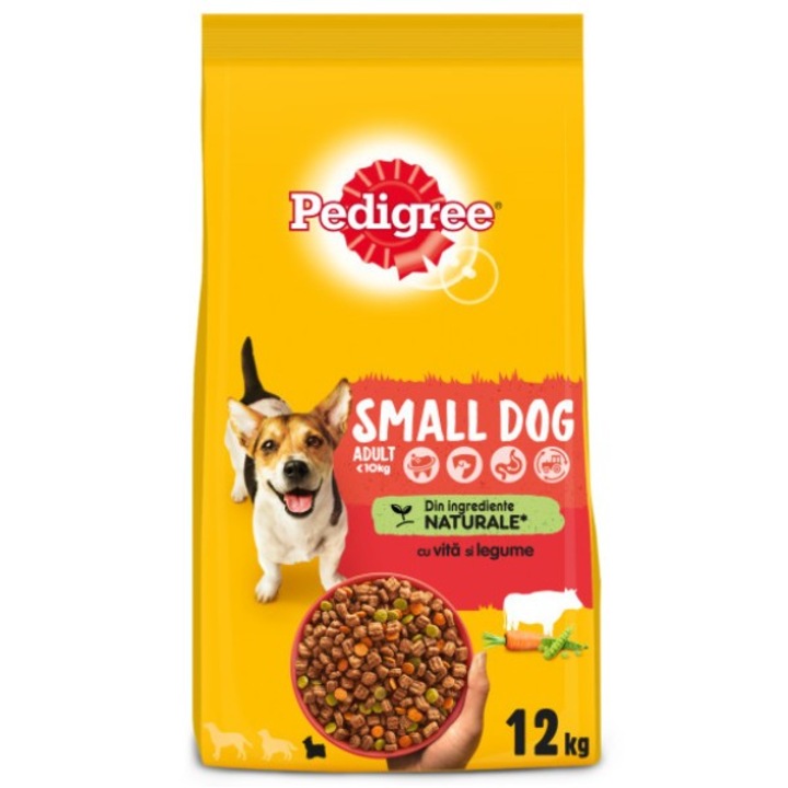 hrana uscata pentru caini pedigree adult talie mica carne de vita si legume 12 kg completa si echilibrata imagen 38_1_
6