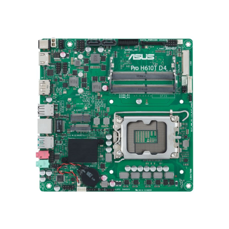 ASUS Pro H610T D4-CSM - motherboard - Thin mini ITX - LGA1700 Socket ...