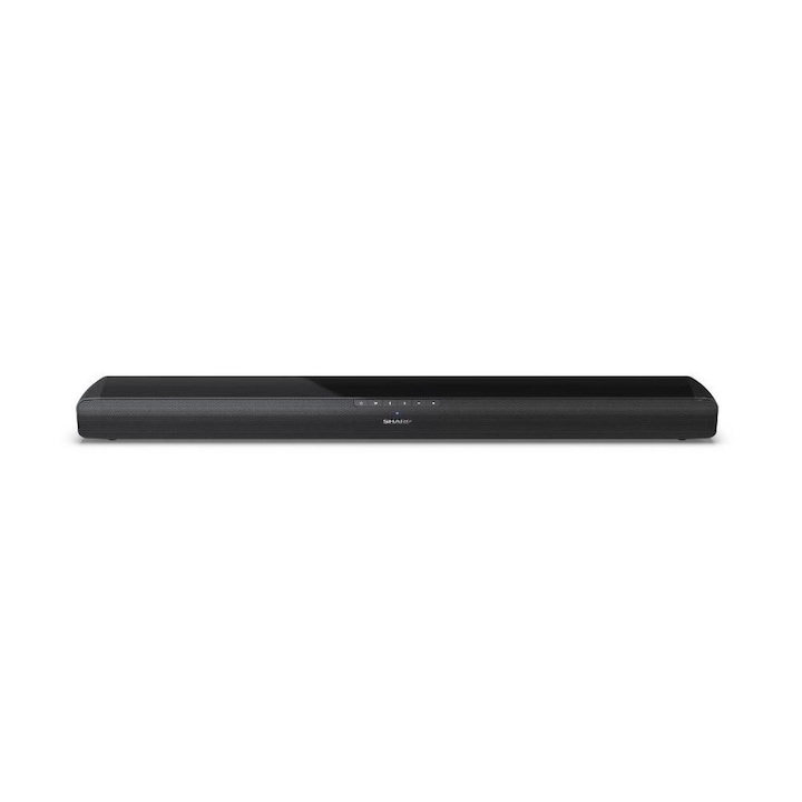 Soundbar SHARP 75W 2.0 cu Bluetooth intrare optica Aux HDMI USB telecomanda montabil pe perete, negru
