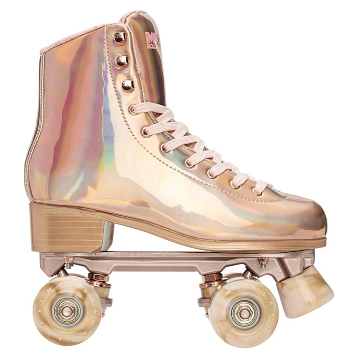 Patine cu rotile Impala Marawa Rose Gold Quad (043121), Auriu, 38