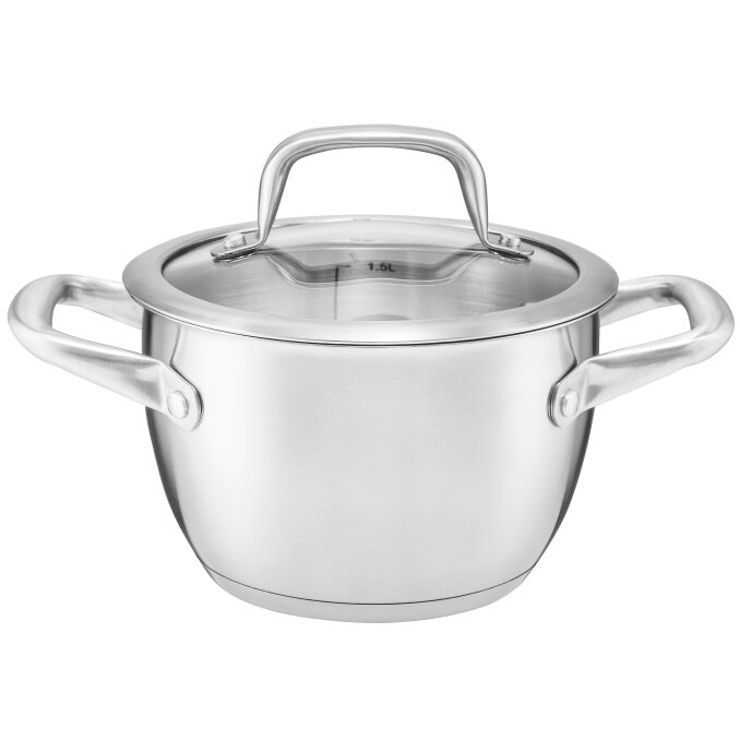 Oala cu capac de sticla Ambition Cameron plus, 16 cm, 1.9 L