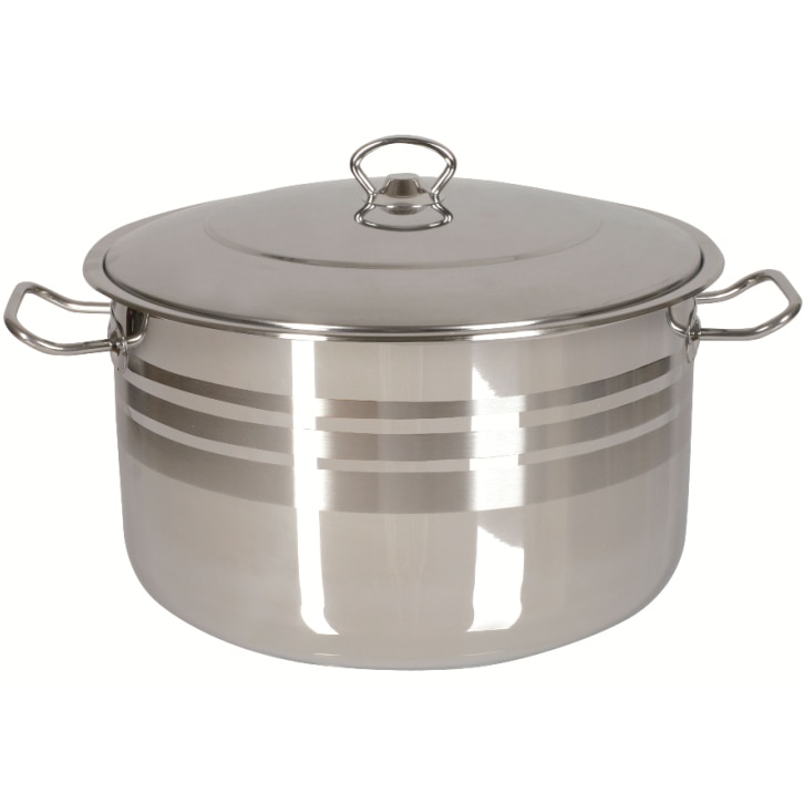 Oala cu capac inox 28cm, Ambition, 10l Omega